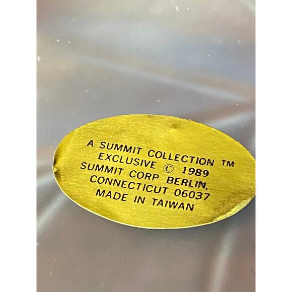 VTG 4 Piece Vanity Set Blue Glass 3 Perfume Bottles and Tray Swirl Pattern NIB - Picture 15 of 16